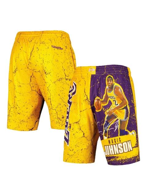 Magic Johnson Los Angeles Lakers Hardwood Classics shorts by MITCHELL&NESS