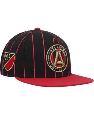 Men's Black Atlanta United FC Team Pin Snapback Hat by MITCHELL&NESS
