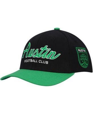 Men's Black Austin FC Team Script 2.0 Stretch Snapback Hat by MITCHELL&NESS