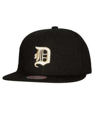 Men's Black Detroit Tigers Cooperstown Collection True Classics Snapback Hat by MITCHELL&NESS