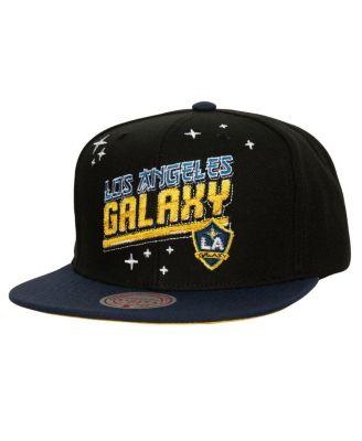 Men's Black LA Galaxy Anime Snapback Hat by MITCHELL&NESS