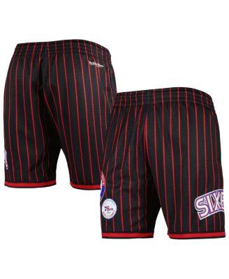 Men's Black Philadelphia 76ers City Collection Heritage Mesh Shorts by MITCHELL&NESS