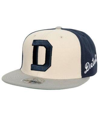 Men's Cream, Gray Detroit Tigers Tiger Stadium Homefield Fitted Hat by MITCHELL&NESS
