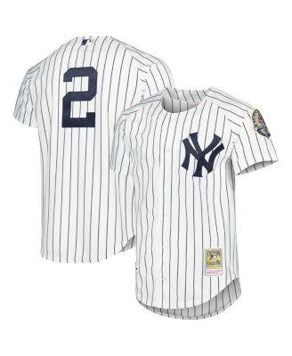 Men's Derek Jeter White New York Yankees Cooperstown Collection Authentic Jersey by MITCHELL&NESS