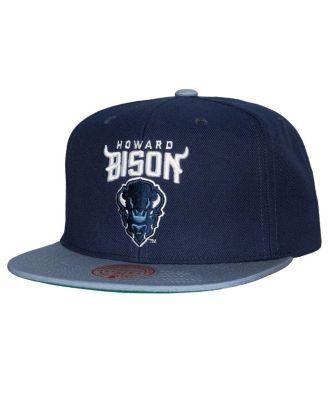 Men's Navy, Blue Howard Bison 2-Tone 2.0 Snapback Hat by MITCHELL&NESS