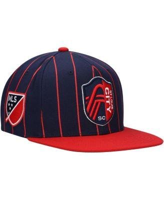 Men's Navy St. Louis City SC Team Pin Snapback Hat by MITCHELL&NESS