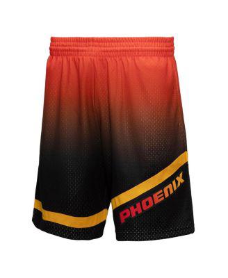 Men's  Orange, Black Phoenix Suns 1996/97 Hardwood Classics Fadeaway Reload 3.0 Swingman Shorts by MITCHELL&NESS