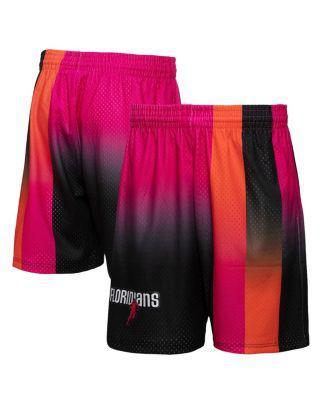 Men's Pink, Black Miami Heat 2005/06 Hardwood Classics Fadeaway Reload 3.0 Swingman Shorts by MITCHELL&NESS