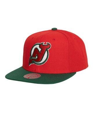 Men's Red New Jersey Devils Core Team Ground 2.0 Snapback Hat by MITCHELL&NESS