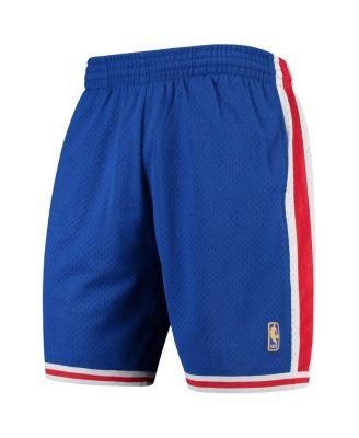 Men's Royal Philadelphia 76ers Hardwood Classics Team Swingman Shorts by MITCHELL&NESS