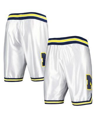 Men's White Michigan Wolverines 1991 Shorts by MITCHELL&NESS