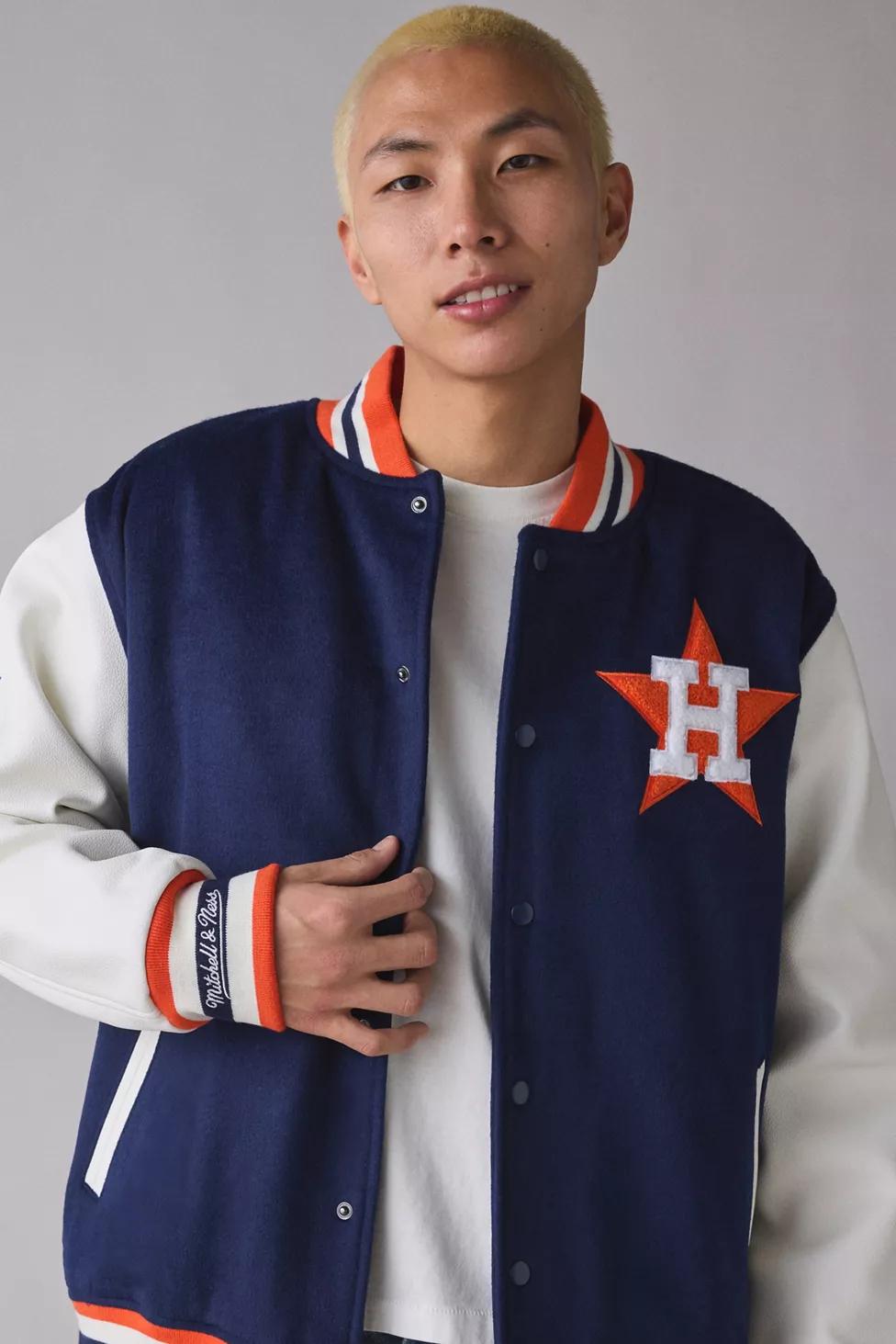 Mitchell & Ness MLB Houston Astros Day Off Varsity Jacket by MITCHELL&NESS