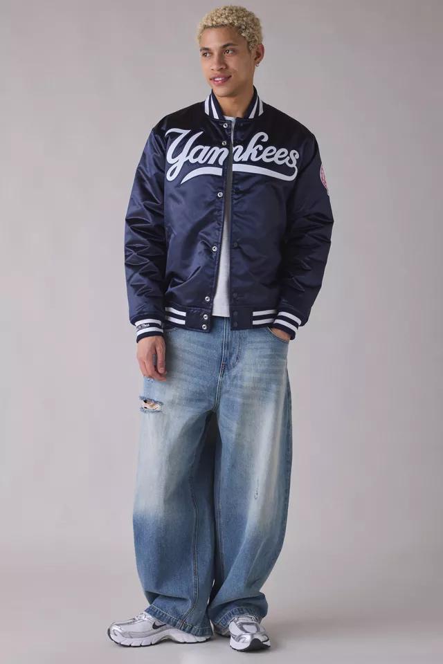 Mitchell & Ness MLB New York Yankees Authentic Satin Varsity Jacket by MITCHELL&NESS