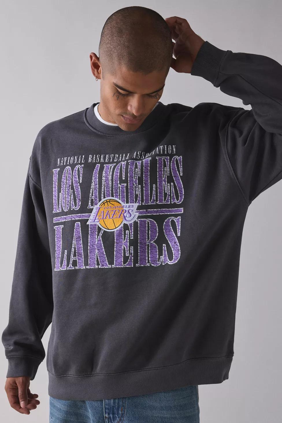 Mitchell & Ness NBA Los Angeles Lakers Downtown Graphic Crew Neck Sweatshirt by MITCHELL&NESS Mitchell & Ness NBA Los Angeles Lakers Downtown Graphic Crew Neck Sweatshirt by MITCHELL&NESS