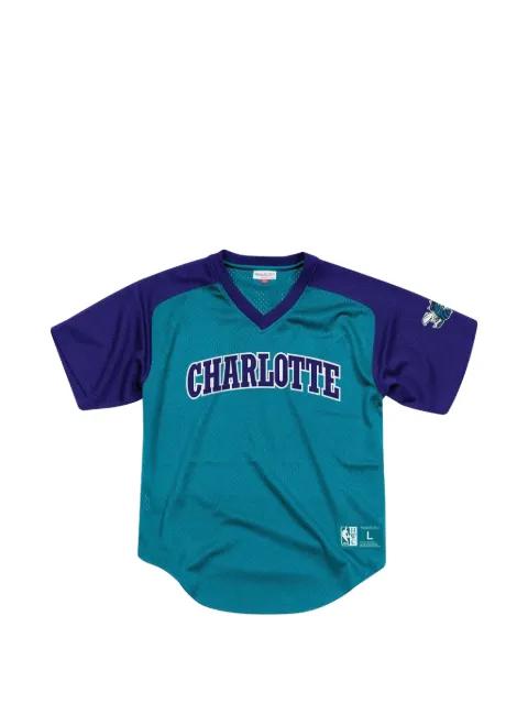 NBA Final Seconds Charlotte Hornets V-neck T-shirt by MITCHELL&NESS
