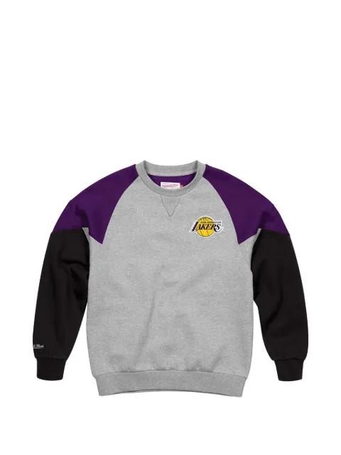 NBA "Los Angeles Lakers" crew colourblock sweatshirt by MITCHELL&NESS