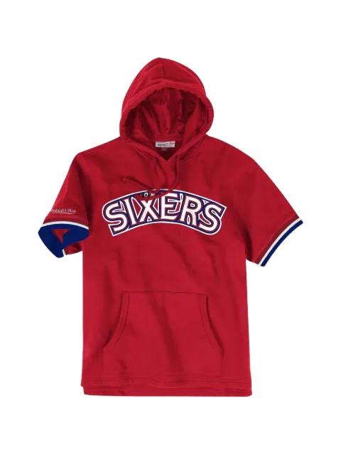NBA Philadelphia 76ers short-sleeve hoodie by MITCHELL&NESS