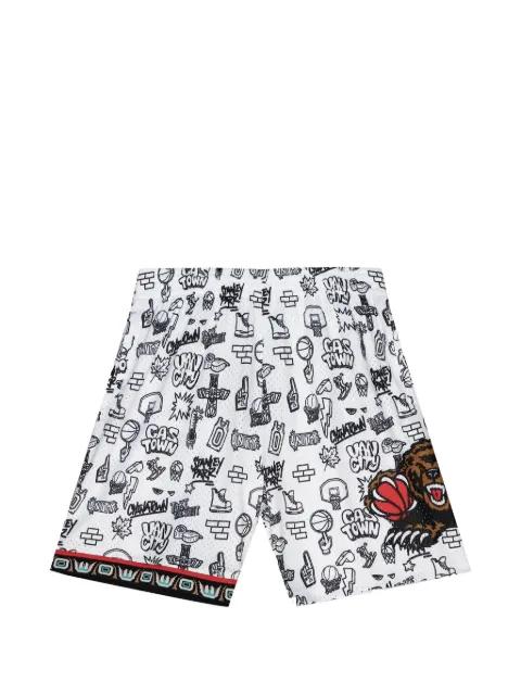 "NBA Vancouver Grizzlies 1998" Doodle Swingman shorts by MITCHELL&NESS