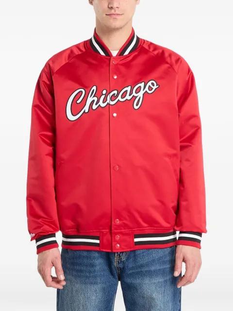 NBA logo-print bomber jacket by MITCHELL&NESS