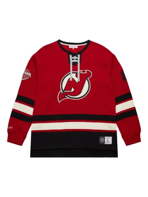 New Jersey Devils Heritage Lace-Up pullover by MITCHELL&NESS
