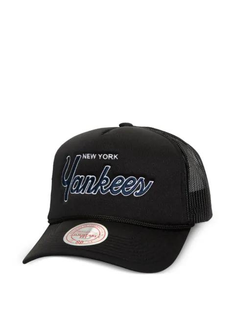 New York Yankees  MLB Script Trucker baseball cap by MITCHELL&NESS