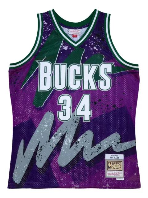 Ray Allen NBA Milwaukee Bucks 2000 Hyper Hoops Swingman tank top by MITCHELL&NESS