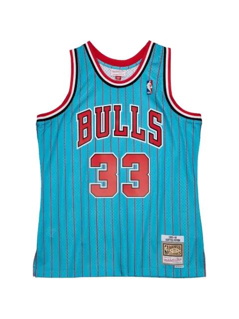 Scottie Pippen striped vest by MITCHELL&NESS