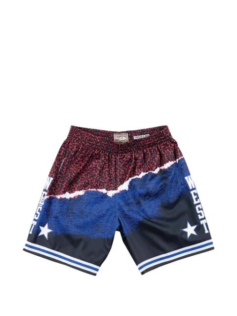 Sublimated Swingman shorts by MITCHELL&NESS