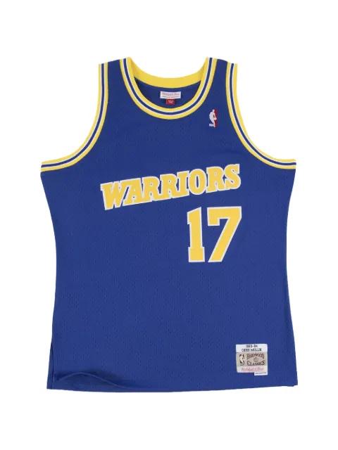 contrast-trim tank top by MITCHELL&NESS