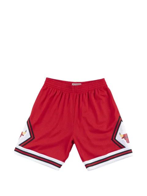 elasticated graphic-print shorts by MITCHELL&NESS