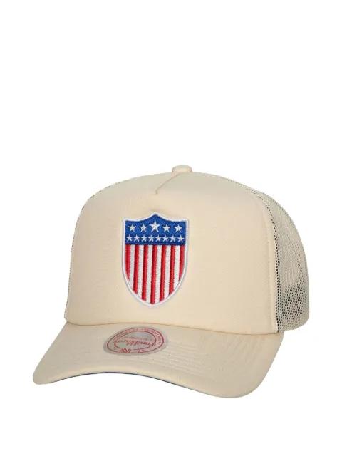 flag-embroidery baseball cap by MITCHELL&NESS