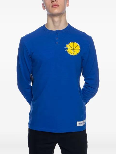 henley basketball-logo T-shirt by MITCHELL&NESS