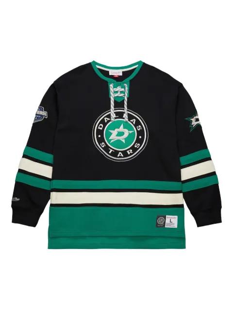 lace-up logo sweatshirt by MITCHELL&NESS