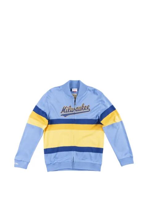 x MLB Milwaukee Brewer full-zip sweatshirt by MITCHELL&NESS