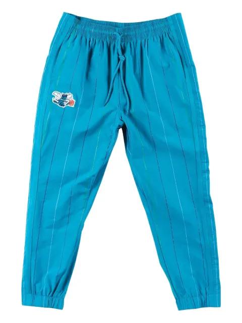 x NBA Charlotte Hornets pinstripe track pants by MITCHELL&NESS
