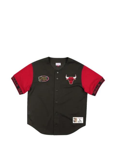 x NBA Chicago Bulls mesh button-front shirt by MITCHELL&NESS
