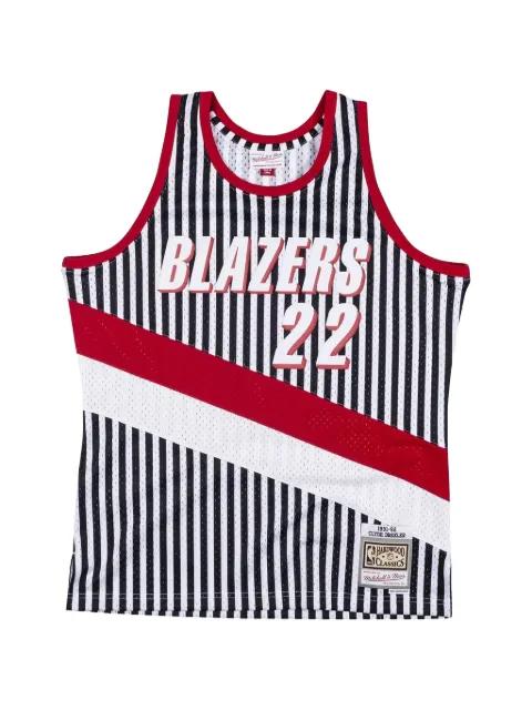 x NBA Clyde Drexler striped swingman vest by MITCHELL&NESS