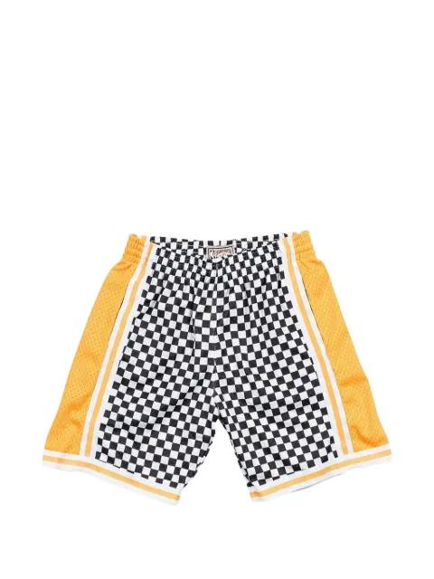 x NBA Los Angeles Lakers checked shorts by MITCHELL&NESS