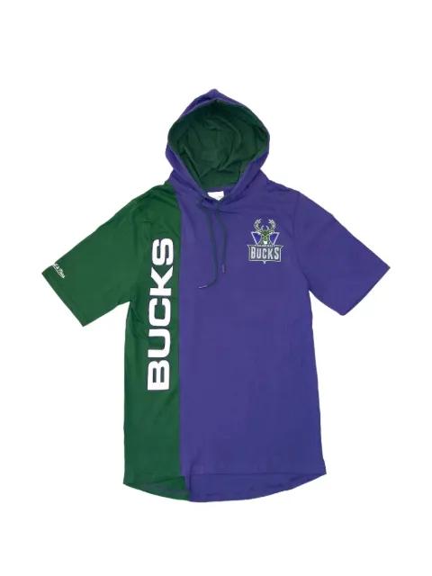 x NBA Milwaukee Bucks short-sleeve hoodie by MITCHELL&NESS