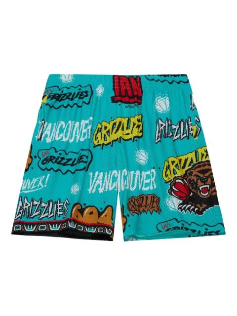 x NBA Vancouver Grizzlies 1998 Slap Sticker Swingman shorts by MITCHELL&NESS