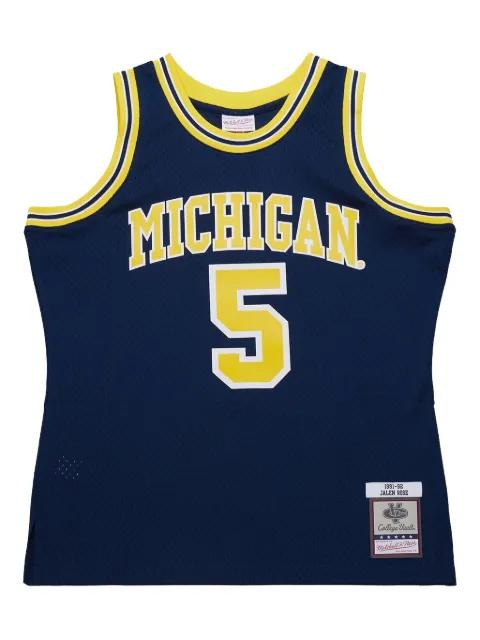 x NCAA Michigan Wolverines 1991-92 Jalen Rose jersey by MITCHELL&NESS
