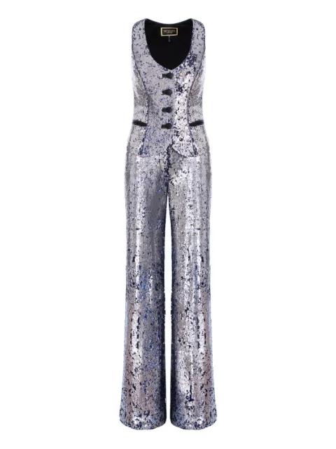 button-sequin trousers by MITILIANE COUTURE