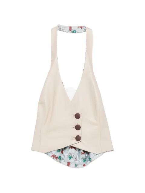 button-up waistcoat by MITILIANE COUTURE