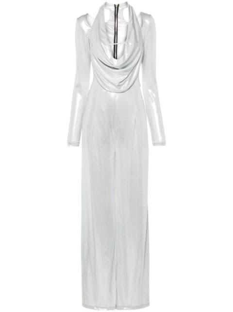 cowl-neck jumpsuit by MITILIANE COUTURE
