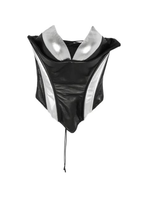 leather corset by MITILIANE COUTURE