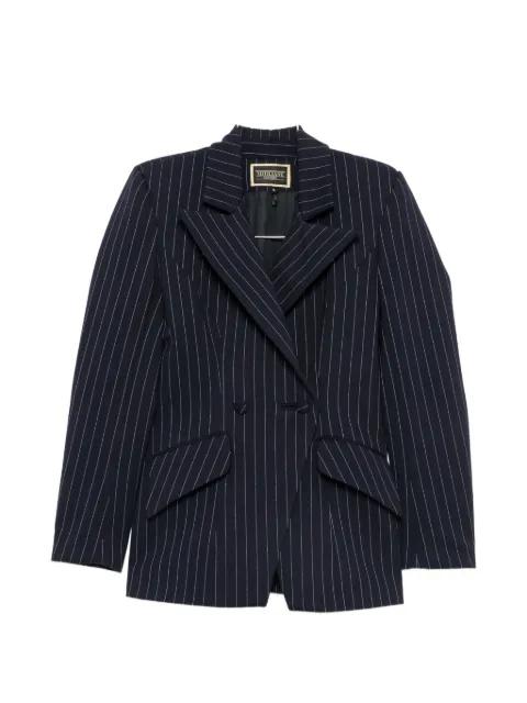 pinstripe-pattern double-breasted blazer by MITILIANE COUTURE