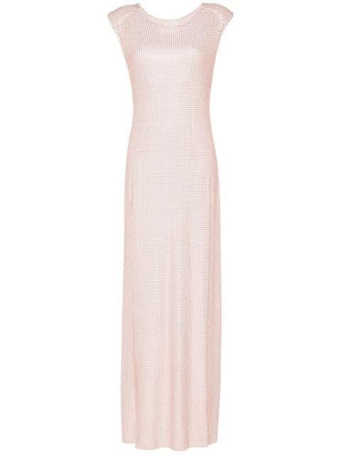 rhinestone-embellished maxi dress by MITILIANE COUTURE