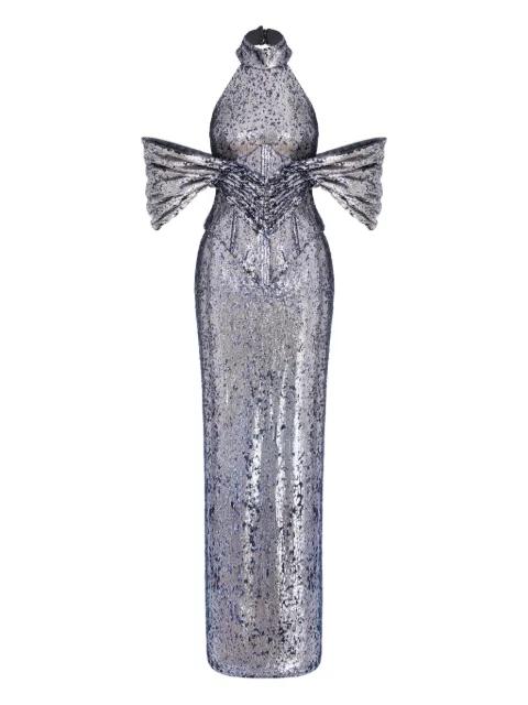 sequin-embellished maxi dress by MITILIANE COUTURE