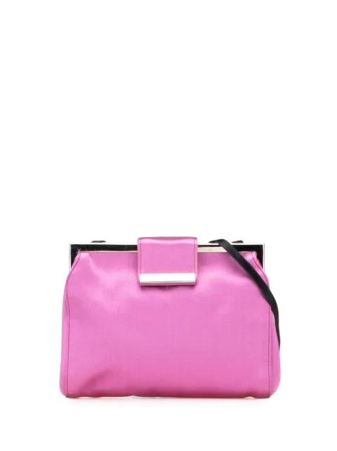 1993-2000 Satin Clasp Clutch on Strap shoulder bag by MIU MIU 