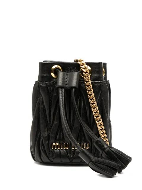 2000-2025 Mini Matelasse Nappa bucket bag by MIU MIU 